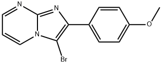 3-BROMO-2-(4-METHOXY-PHENYL)-IMIDAZO[1,2-A]PYRIMIDINE Structure