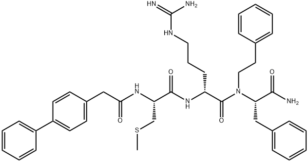 4-BIPHENYLAC-CYS(ME)-D-ARG-PHE-(2-PHENYLETHYL)AMIDE, 478164-48-6, 结构式