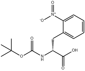 BOC-D-2-硝基苯丙氨酸 结构式