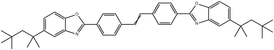 2,2-(4,4-二苯乙烯基)双-5-叔辛基苯并唑, 4782-17-6, 结构式