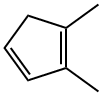1,3-Cyclopentadiene, 1,2-dimethyl- Struktur