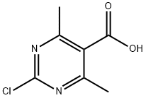 5-PYRIMIDINECARBOXYLIC ACID, 2-CHLORO-4,6-DIMETHYL- Struktur