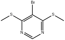 5-bromo-4,6-bis(methylsulfanyl)pyrimidine Struktur