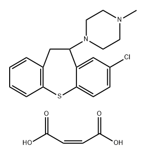 1-(8-CHLORO-10,11-DIHYDRODIBENZO[B,F]THIEPIN-10-YL)-4-METHYL-PIPERAZINE MALEATE 结构式