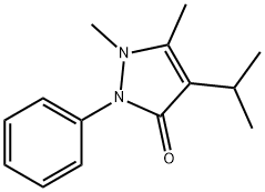 4-イソプロピルアンチピリン 化学構造式