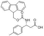 FMOC-(R)-3-氨基-3-(4-甲基苯基)-丙酸 结构式