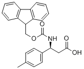 FMOC-(S)-3-氨基-3-(4-甲基苯基)-丙酸 结构式