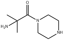 Piperazine, 1-(2-amino-2-methyl-1-oxopropyl)- (9CI) Structure