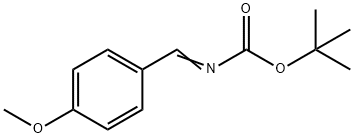 N-BOC-4-甲氧基亚苄基胺 结构式