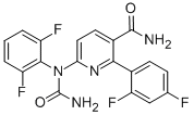6-[(氨基羰基)(2,6-二氟苯基)氨基]-2-(2,4-二氟苯基)-3-吡啶甲酰胺, 479543-46-9, 结构式