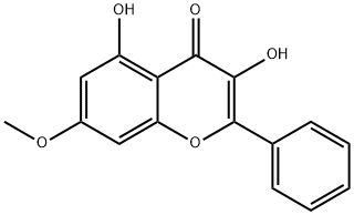 3,5-DIHYDROXY-7-METHOXYFLAVONE Struktur
