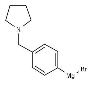 [4-(1-吡啶甲基)苯基]溴化镁 结构式