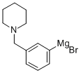 [3-(1-哌啶基甲基)苯基]溴化镁 结构式