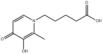 1(4H)-Pyridinepentanoic acid, 3-hydroxy-2-methyl-4-oxo- (9CI) Structure