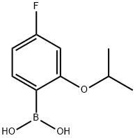 4-氟-2-异丙氧基苯基硼酸 结构式