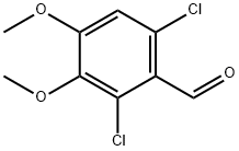 2 6-DICHLORO-3 4-DIMETHOXYBENZALDEHYDE& Struktur