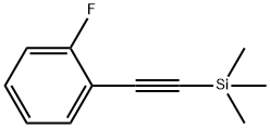 (2-氟苯乙炔)三甲基硅烷 结构式