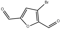 2,5-Furandicarboxaldehyde,  3-bromo- Structure