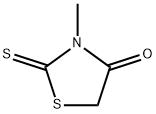 3-甲基-2-硫酮-1,3-噻唑啉-4-酮, 4807-55-0, 结构式