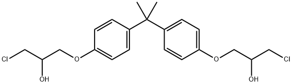 2,2-双[4-(3-氯-2-羟基丙基)苯基]丙烷二盐酸盐 结构式