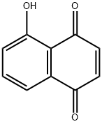 5-Hydroxy-1,4-naphthalenedione Struktur