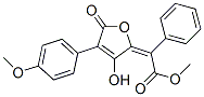 Phenyl[(2E)-3-hydroxy-4-(4-methoxyphenyl)-5-oxo-2,5-dihydrofuran-2-ylidene]acetic acid methyl ester Struktur