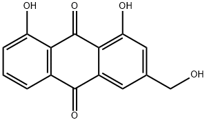 アロエエモジン 化学構造式