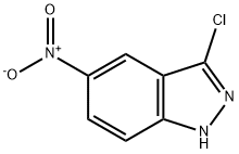 3-氯-5-硝基-1H-吲唑, 4812-45-7, 结构式