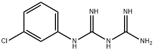 1-カルバムイミドアミド-N-(3-クロロフェニル)メタンイミドアミド 化学構造式