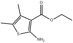 2-氨基-4，5-二甲基噻酚-3-羧酸乙酯, 4815-24-1, 结构式