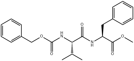Z-缬氨酰-苯丙氨酸甲酯 结构式