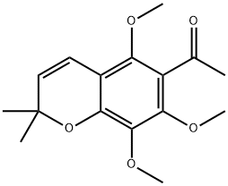 2,2-Dimethyl-5,7,8-trimethoxy-6-acetyl-2H-1-benzopyran Structure