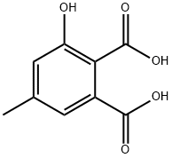 2-Benzenedicarboxylic acid, 3-hydroxy-5-methyl-1 Structure