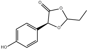 1,3-Dioxolan-4-one,2-ethyl-5-(4-hydroxyphenyl)-,(5S)-(9CI) Structure