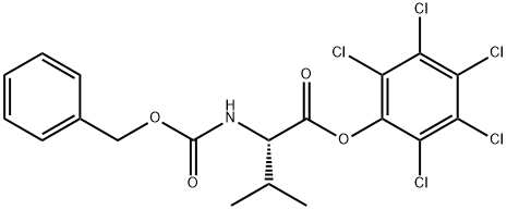 N-[(Benzyloxy)carbonyl]-L-valine pentachlorophenyl ester Structure