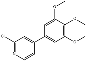 2-CHLORO-4-(3,4,5-TRIMETHOXYPHENYL)PYRIDINE Structure