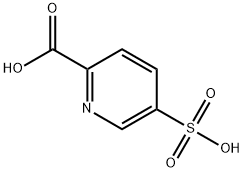 5-磺酸基吡啶-2-羧酸 结构式