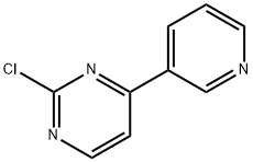4-(3-吡啶基)-2-氯嘧啶 结构式