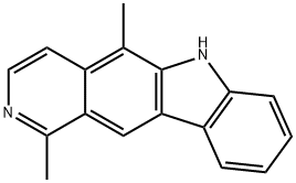 1,5-DIMETHYL-6H-PYRIDO[4,3-B]CARBAZOLE Struktur