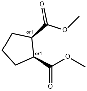 (1R,2S)-1,2-Cyclopentanedicarboxylic acid dimethyl ester Structure