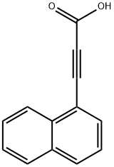 3-(1-ナフチル)-2-プロピン酸 化学構造式