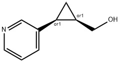 Cyclopropanemethanol, 2-(3-pyridinyl)-, (1R,2S)-rel- (9CI) Structure