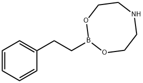 2-苯基乙基-1-硼酸二乙醇胺酯 结构式