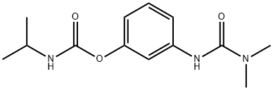 N-(1-Methylethyl)carbamic acid 3-[[(dimethylamino)carbonyl]amino]phenyl ester Structure