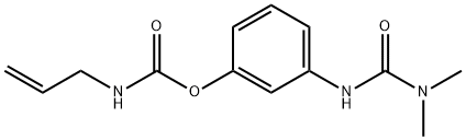 N-Allylcarbamic acid 3-[[(dimethylamino)carbonyl]amino]phenyl ester Structure