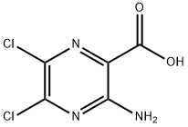 3-aMino-5,6-dichloropyrazine-2-carboxylic acid Structure