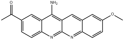 Ethanone, 1-(12-amino-9-methoxydibenzo[b,g][1,8]naphthyridin-2-yl)- (9CI) Structure