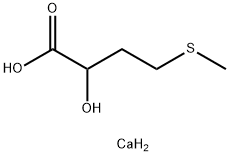 2-ヒドロキシ-4-(メチルチオ)酪酸 カルシウム 化学構造式