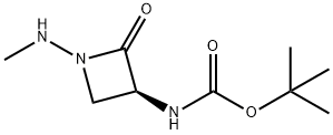 Carbamic acid, [(3S)-1-(methylamino)-2-oxo-3-azetidinyl]-, 1,1-dimethylethyl Structure
