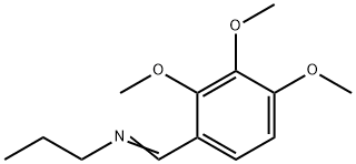 1-PROPANAMINE, N-[(2,3,4-TRIMETHOXYPHENYL)METHYLENE]- Structure